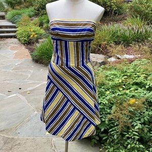 Roca cotton strapless stripey dress 6